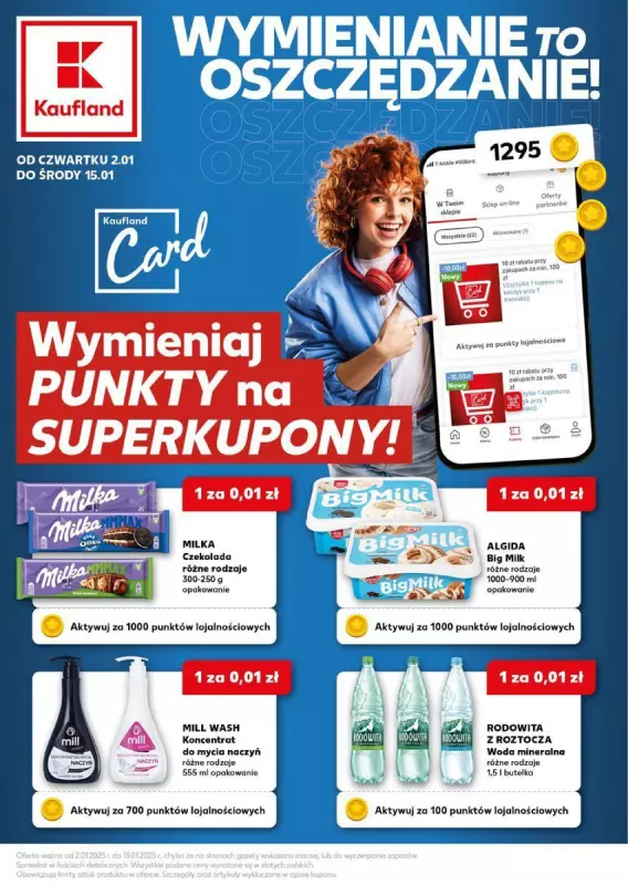 Kaufland - gazetka promocyjna Wymieniaj punkty na superkupony!  do środy 15.01