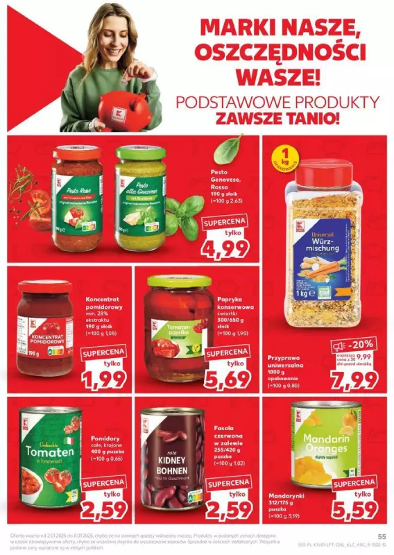 Kaufland - gazetka promocyjna Oferta Kaufland od czwartku 02.01 do środy 08.01 - strona 55