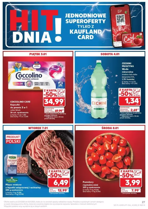 Kaufland - gazetka promocyjna Oferta Kaufland od czwartku 02.01 do środy 08.01 - strona 27