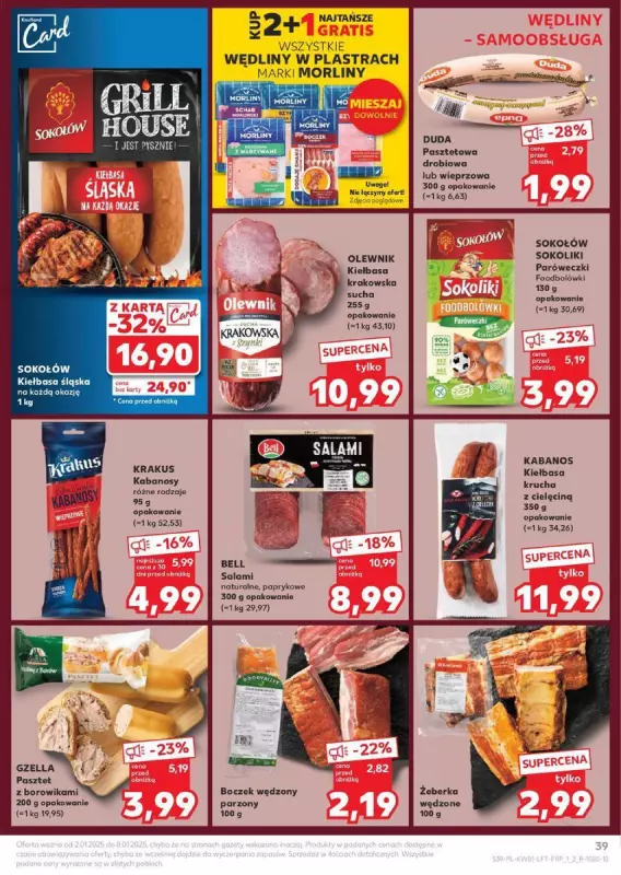 Kaufland - gazetka promocyjna Oferta Kaufland od czwartku 02.01 do środy 08.01 - strona 39