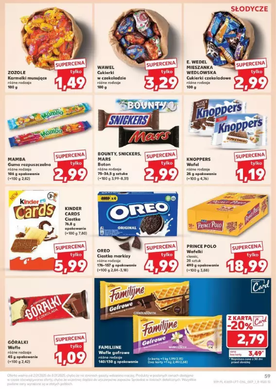 Kaufland - gazetka promocyjna Oferta Kaufland od czwartku 02.01 do środy 08.01 - strona 59