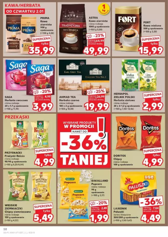 Kaufland - gazetka promocyjna Oferta Kaufland od czwartku 02.01 do środy 08.01 - strona 58