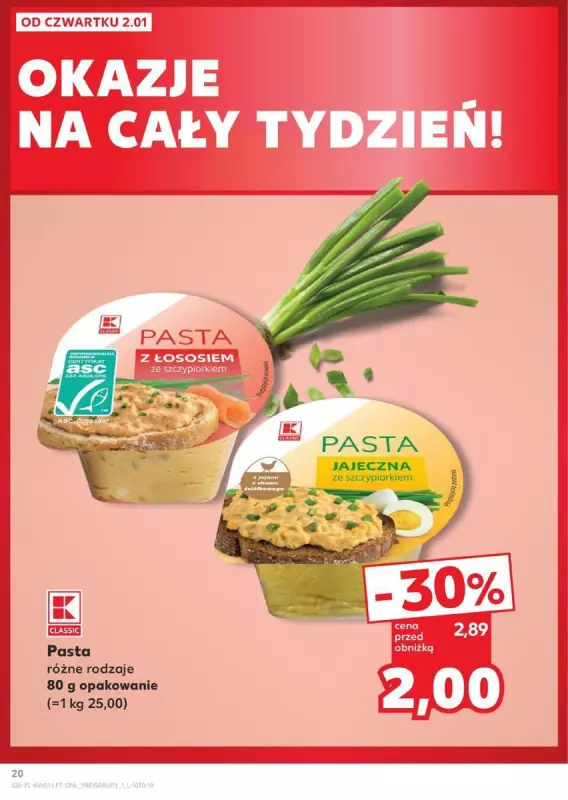 Kaufland - gazetka promocyjna Oferta Kaufland od czwartku 02.01 do środy 08.01 - strona 20