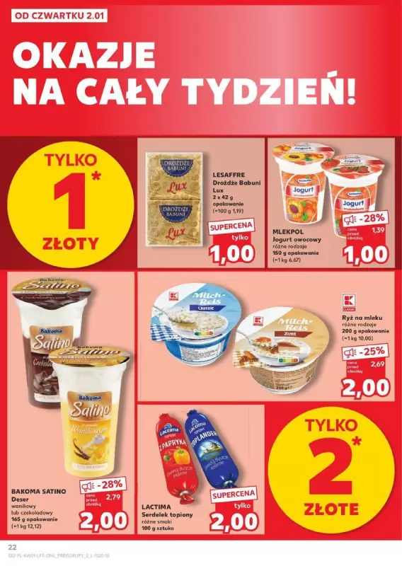 Kaufland - gazetka promocyjna Oferta Kaufland od czwartku 02.01 do środy 08.01 - strona 22