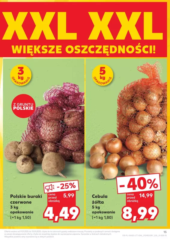 Kaufland - gazetka promocyjna Oferta Kaufland  do środy 15.01 - strona 15