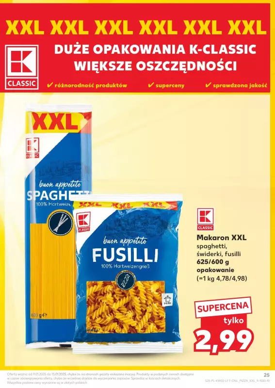 Kaufland - gazetka promocyjna Oferta Kaufland  do środy 15.01 - strona 25