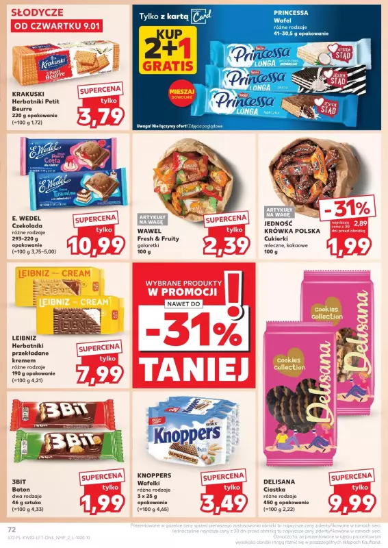 Kaufland - gazetka promocyjna Oferta Kaufland  do środy 15.01 - strona 72