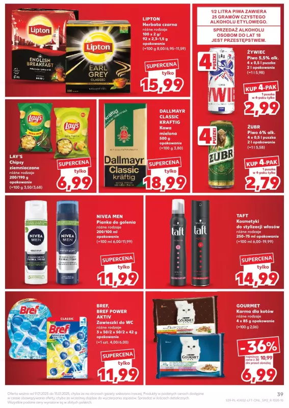 Kaufland - gazetka promocyjna Oferta Kaufland  do środy 15.01 - strona 39