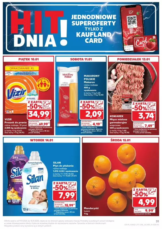 Kaufland - gazetka promocyjna Oferta Kaufland  do środy 15.01 - strona 31