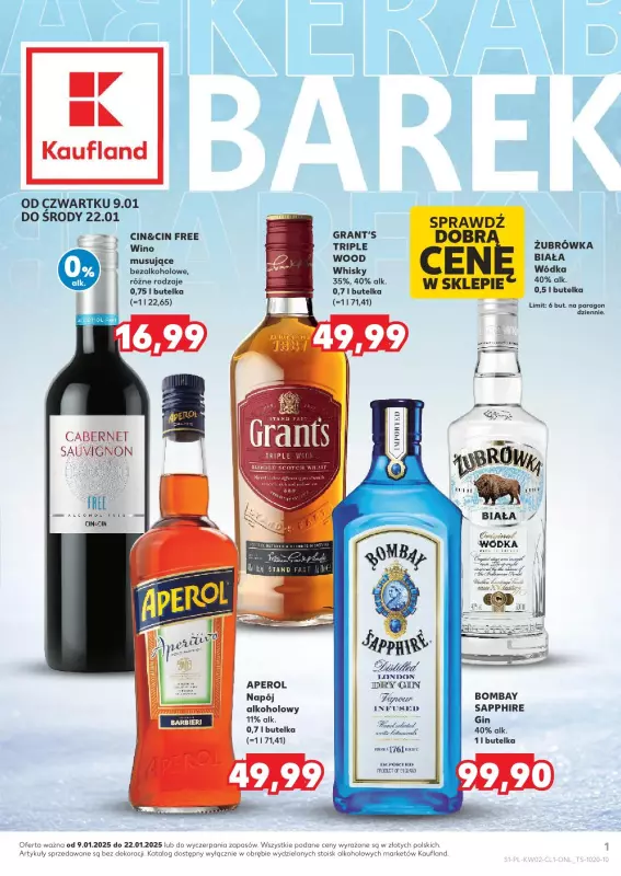 Kaufland - gazetka promocyjna Barek Kauflandu  do środy 22.01