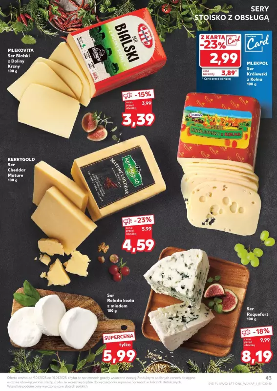 Kaufland - gazetka promocyjna Oferta Kaufland od czwartku 09.01 do środy 15.01 - strona 43