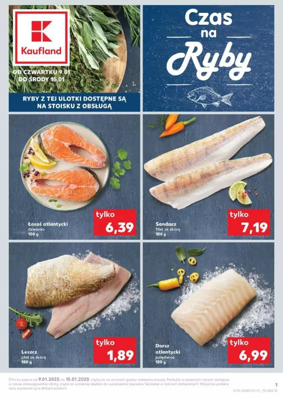 Kaufland - gazetka promocyjna Czas na ryby od czwartku 09.01 do środy 15.01