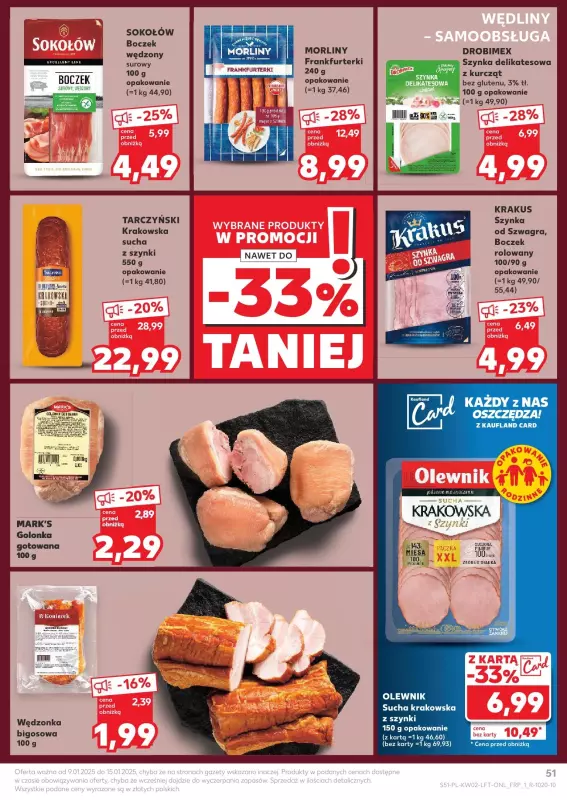 Kaufland - gazetka promocyjna Oferta Kaufland od czwartku 09.01 do środy 15.01 - strona 51