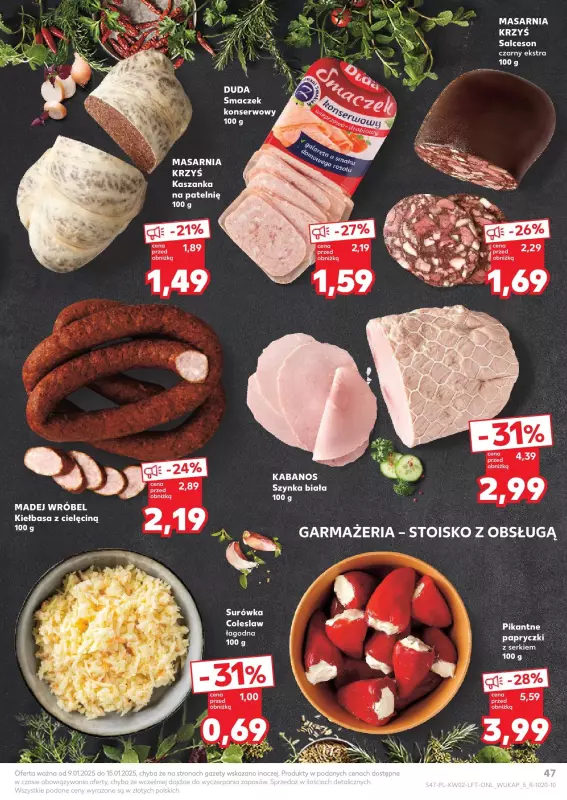 Kaufland - gazetka promocyjna Oferta Kaufland od czwartku 09.01 do środy 15.01 - strona 47