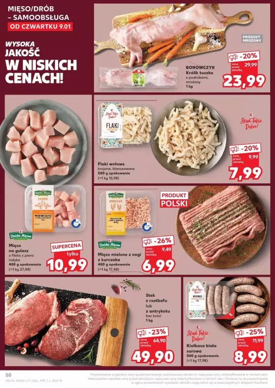 Kaufland - gazetka promocyjna Oferta Kaufland od czwartku 09.01 do środy 15.01 - strona 50