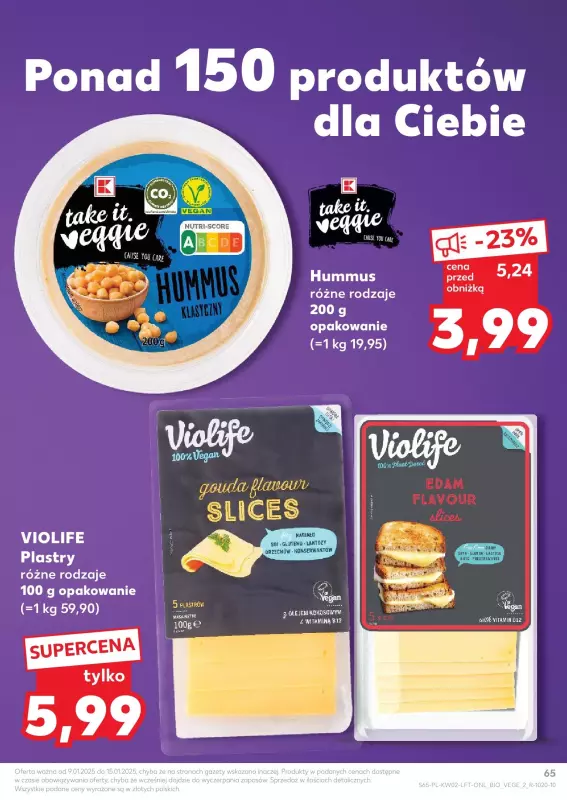 Kaufland - gazetka promocyjna Oferta Kaufland od czwartku 09.01 do środy 15.01 - strona 65