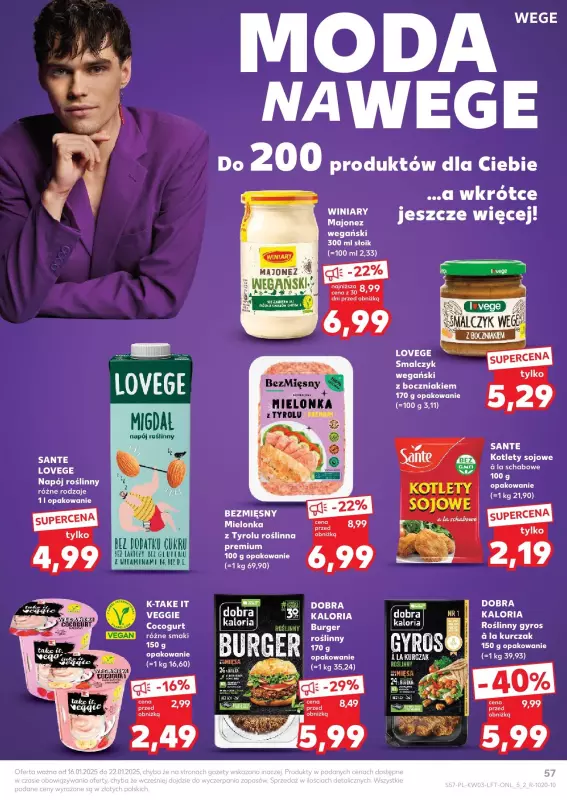 Kaufland - gazetka promocyjna Oferta Kaufland od czwartku 16.01 do środy 22.01 - strona 57