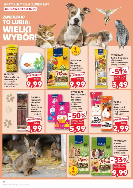 Kaufland - gazetka promocyjna Oferta Kaufland od czwartku 16.01 do środy 22.01 - strona 84