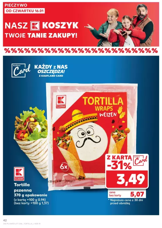 Kaufland - gazetka promocyjna Oferta Kaufland od czwartku 16.01 do środy 22.01 - strona 42