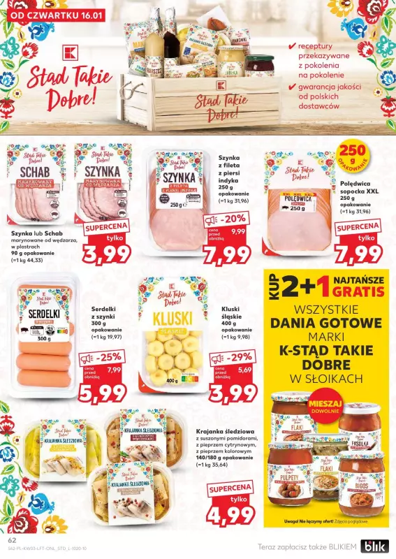 Kaufland - gazetka promocyjna Oferta Kaufland od czwartku 16.01 do środy 22.01 - strona 62