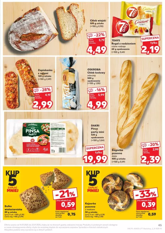 Kaufland - gazetka promocyjna Oferta Kaufland od czwartku 16.01 do środy 22.01 - strona 45