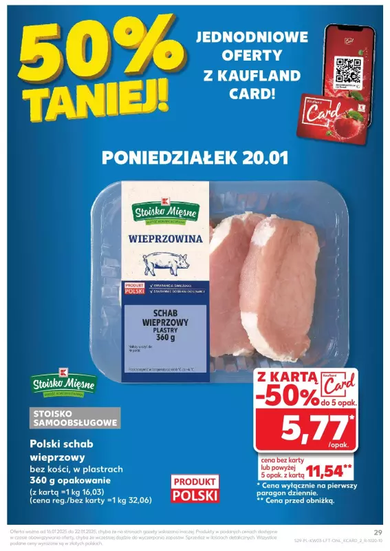 Kaufland - gazetka promocyjna Oferta Kaufland od czwartku 16.01 do środy 22.01 - strona 29