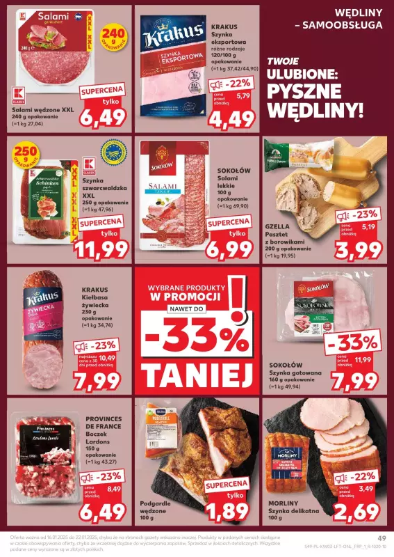 Kaufland - gazetka promocyjna Oferta Kaufland od czwartku 16.01 do środy 22.01 - strona 49