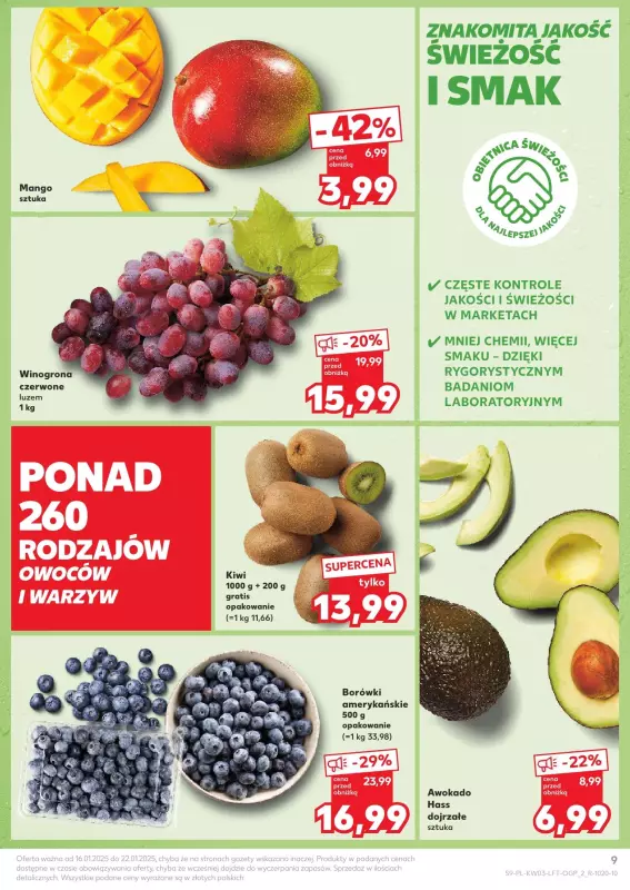 Kaufland - gazetka promocyjna Oferta Kaufland od czwartku 16.01 do środy 22.01 - strona 9