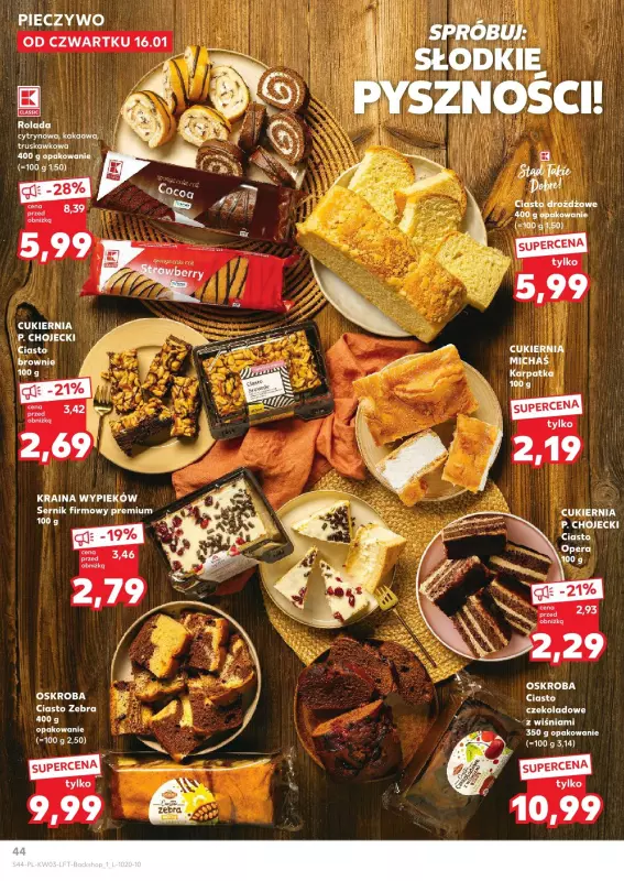 Kaufland - gazetka promocyjna Oferta Kaufland od czwartku 16.01 do środy 22.01 - strona 44