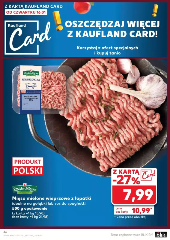 Kaufland - gazetka promocyjna Oferta Kaufland od czwartku 16.01 do środy 22.01 - strona 46