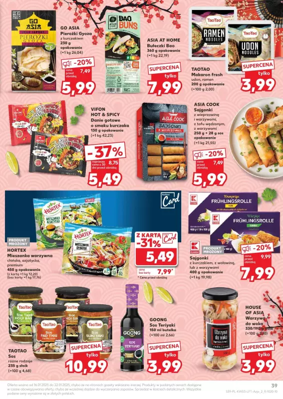 Kaufland - gazetka promocyjna Oferta Kaufland od czwartku 16.01 do środy 22.01 - strona 39