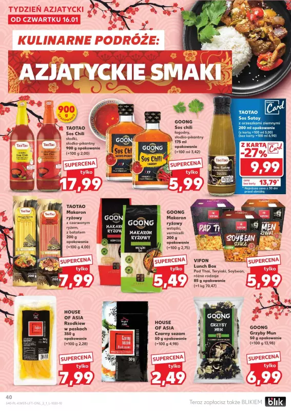 Kaufland - gazetka promocyjna Oferta Kaufland od czwartku 16.01 do środy 22.01 - strona 40