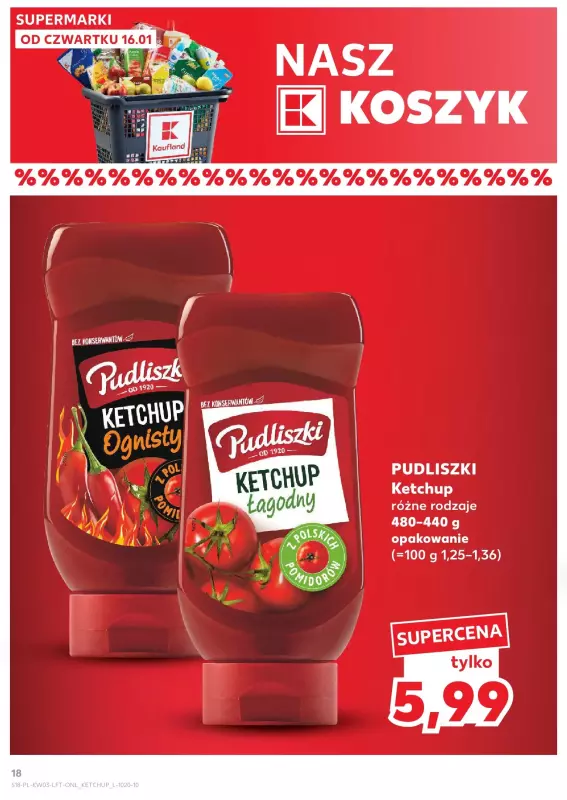 Kaufland - gazetka promocyjna Oferta Kaufland od czwartku 16.01 do środy 22.01 - strona 18