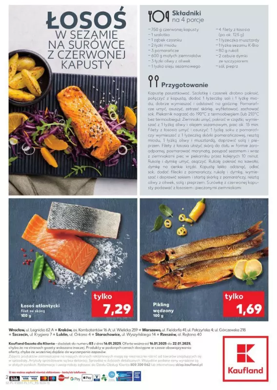 Kaufland - gazetka promocyjna Czas na ryby od czwartku 16.01 do środy 22.01 - strona 2