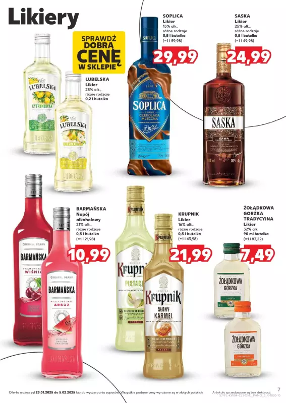 Kaufland - gazetka promocyjna Barek Kauflandu  do środy 05.02 - strona 7