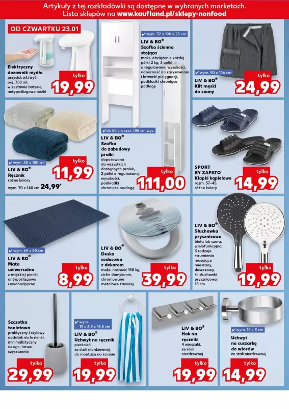 Kaufland - gazetka promocyjna Oferta Kaufland - Non Food od czwartku 23.01 do środy 29.01 - strona 20