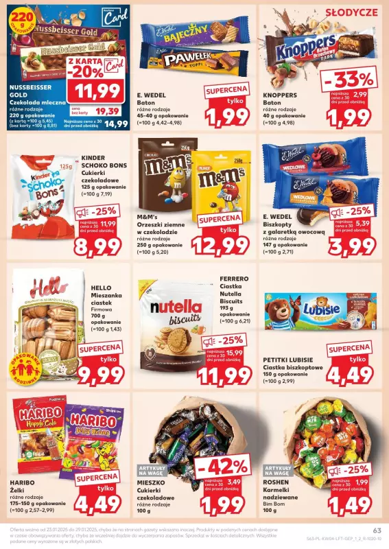 Kaufland - gazetka promocyjna Oferta Kaufland od czwartku 23.01 do środy 29.01 - strona 63