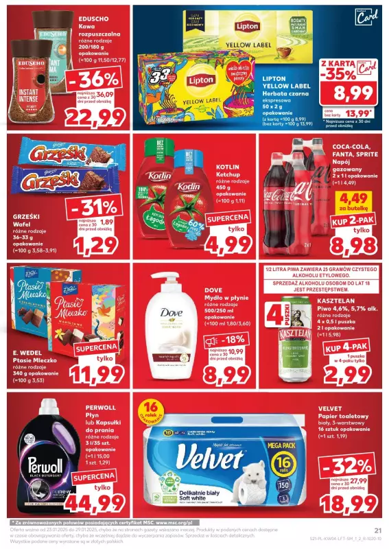 Kaufland - gazetka promocyjna Oferta Kaufland od czwartku 23.01 do środy 29.01 - strona 21