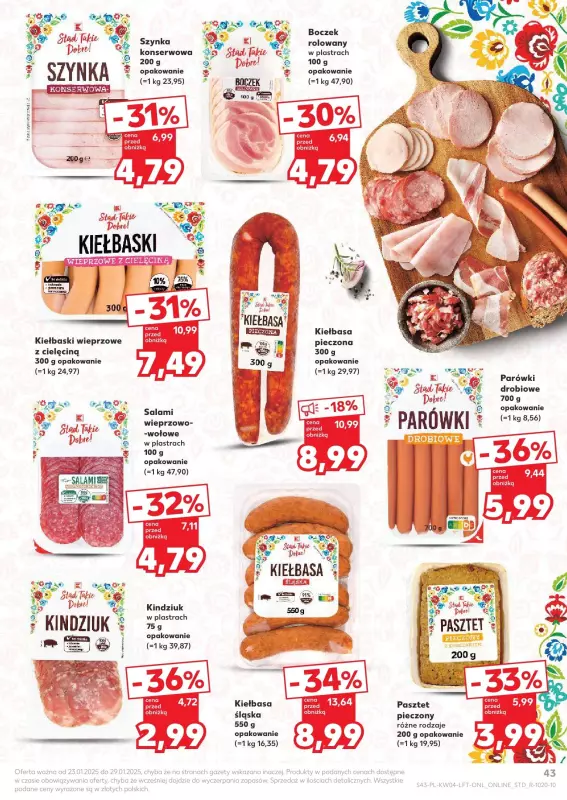 Kaufland - gazetka promocyjna Oferta Kaufland od czwartku 23.01 do środy 29.01 - strona 43