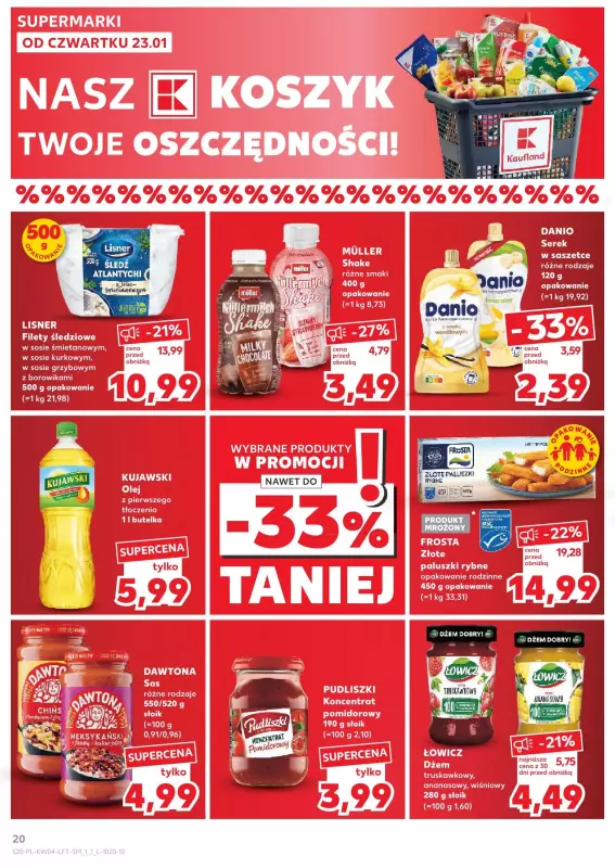 Kaufland - gazetka promocyjna Oferta Kaufland od czwartku 23.01 do środy 29.01 - strona 20