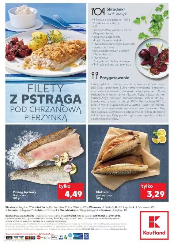 Kaufland - gazetka promocyjna Czas na ryby od czwartku 23.01 do środy 29.01 - strona 2