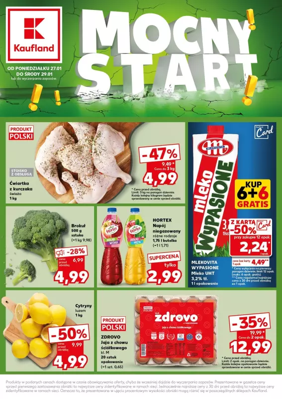 Kaufland - gazetka promocyjna Mocny Start od poniedziałku 27.01 do środy 29.01