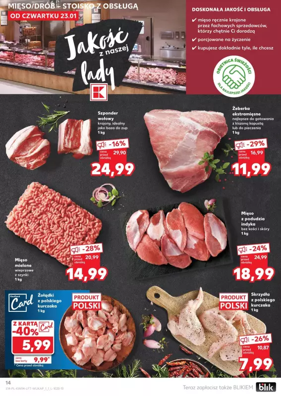 Kaufland - gazetka promocyjna Oferta Kaufland od czwartku 23.01 do środy 29.01 - strona 14