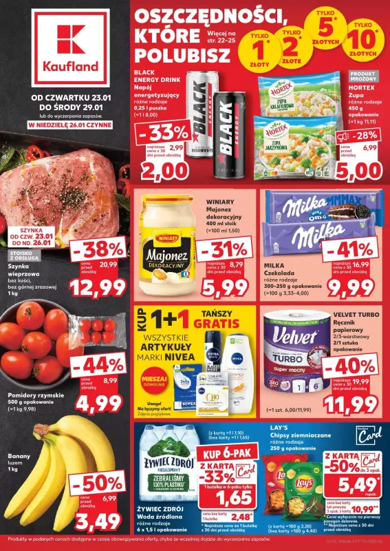 Kaufland - gazetka promocyjna Oferta Kaufland od czwartku 23.01 do środy 29.01