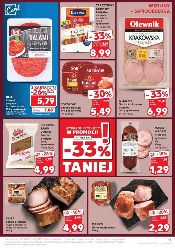 Kaufland - gazetka promocyjna Oferta Kaufland od czwartku 23.01 do środy 29.01 - strona 43