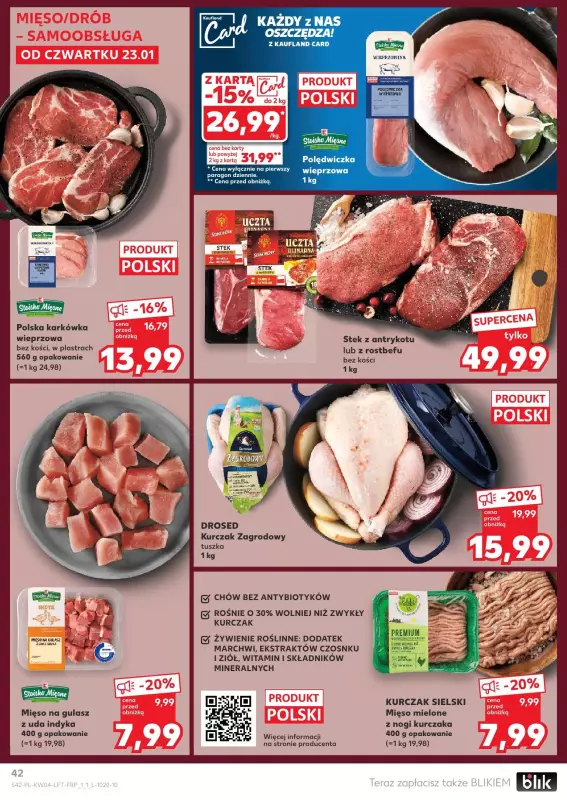 Kaufland - gazetka promocyjna Oferta Kaufland od czwartku 23.01 do środy 29.01 - strona 42