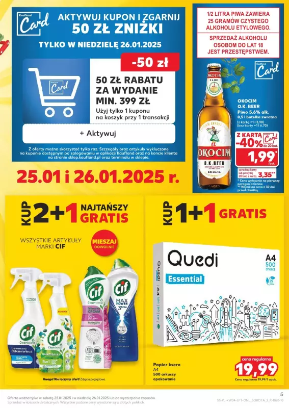 Kaufland - gazetka promocyjna Oferta Kaufland od czwartku 23.01 do środy 29.01 - strona 5