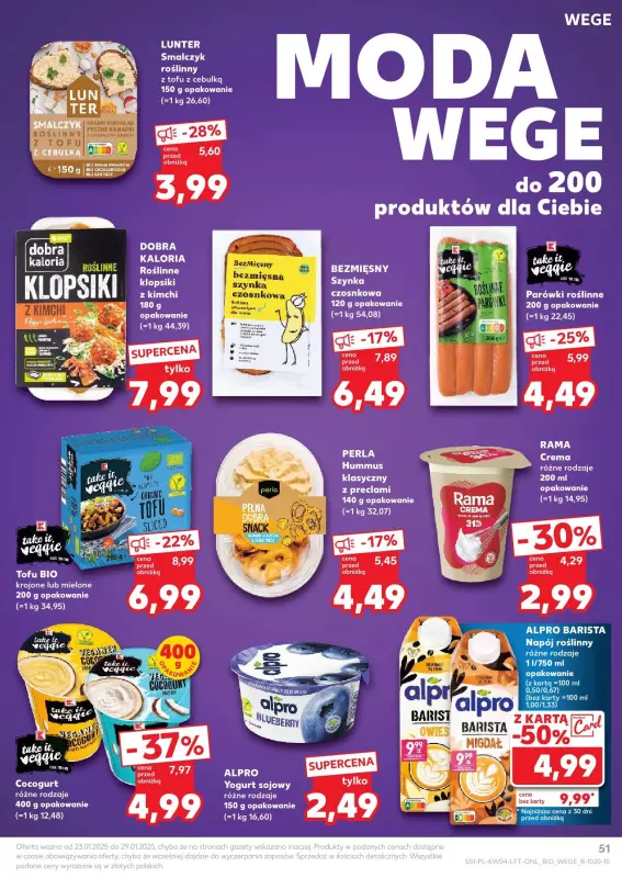 Kaufland - gazetka promocyjna Oferta Kaufland od czwartku 23.01 do środy 29.01 - strona 51