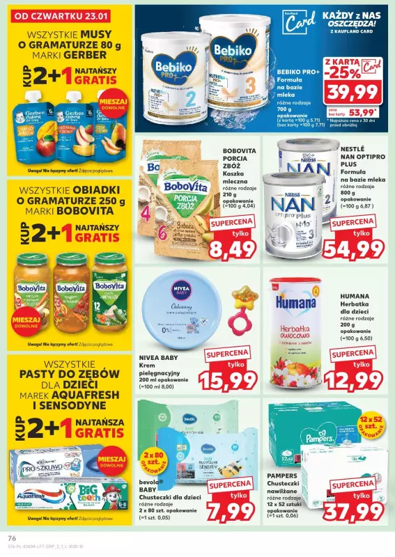 Kaufland - gazetka promocyjna Oferta Kaufland od czwartku 23.01 do środy 29.01 - strona 76