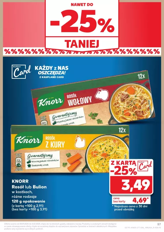 Kaufland - gazetka promocyjna Oferta Kaufland  do środy 05.02 - strona 57